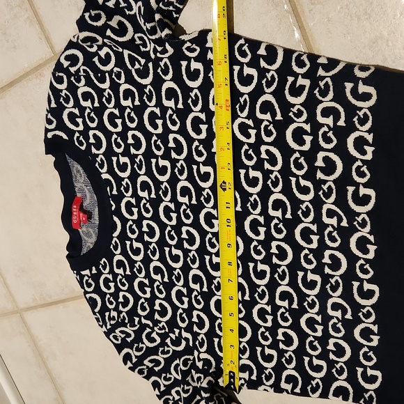 NWT ❗️ Guess navy and white logo sweater size medium - Picture 9 of 13